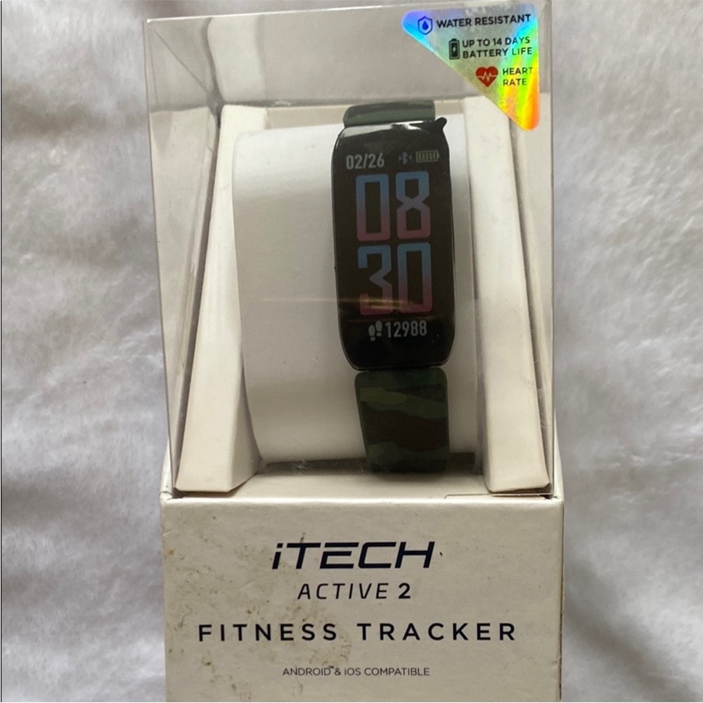 Itech Active 2 Smartwatch - Green Camouflage